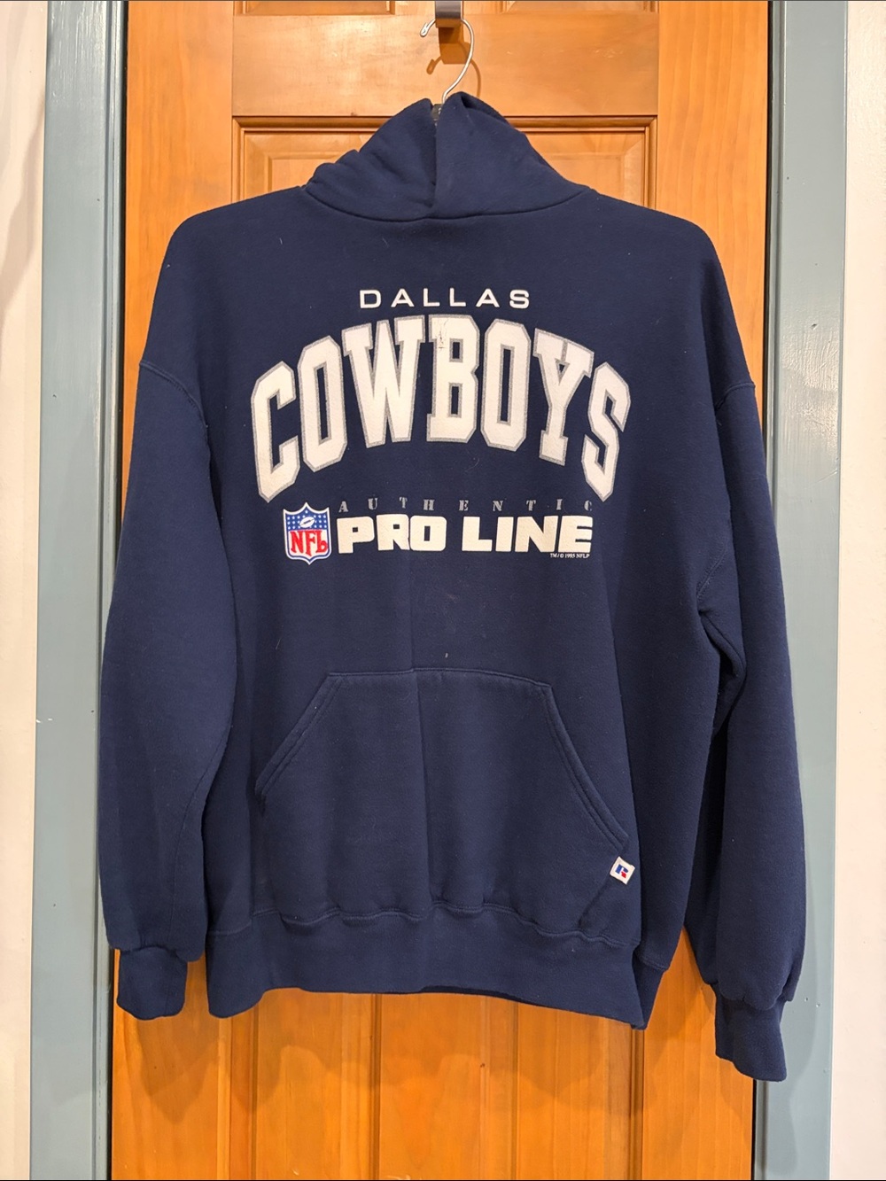 Russell Athletic Navy Dallas Cowboys Pro Line Crewneck Sweatshirt